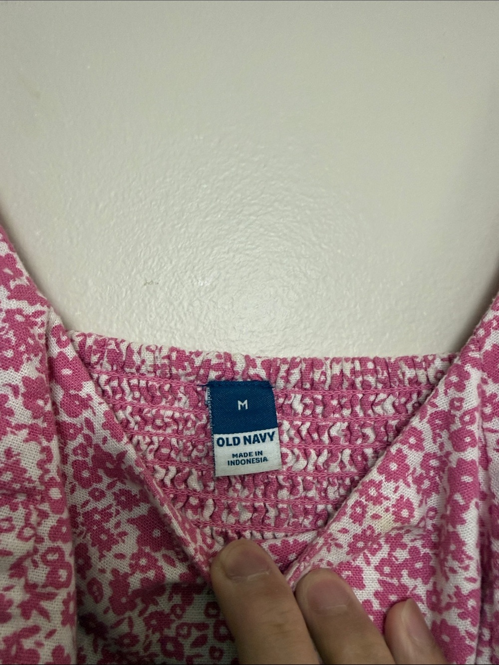 Old Navy Pink Floral Mini Slip Dress Women’s Size M Cottagecore Summer Dress - Picture 6 of 7